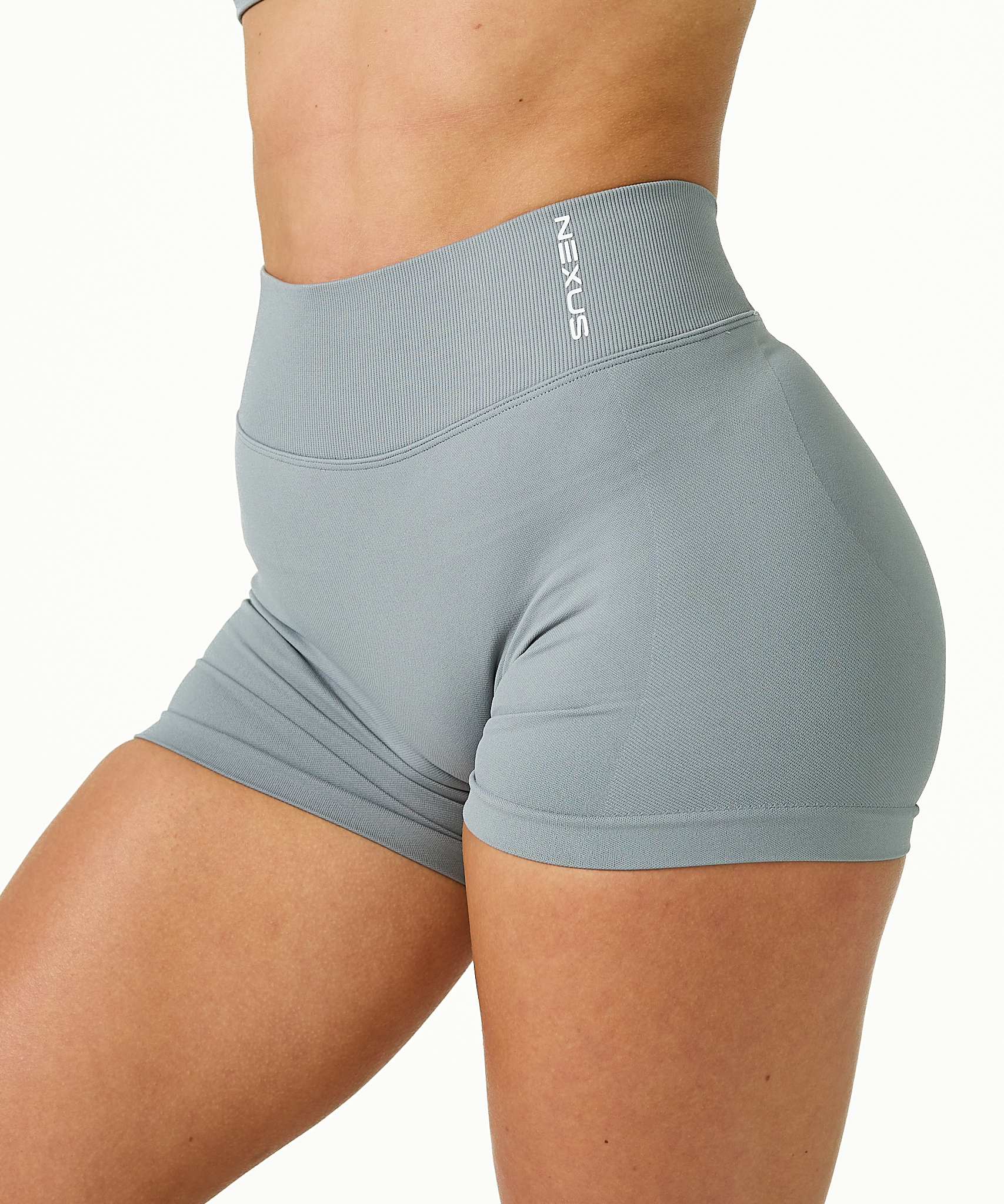 V Sculpt Scrunch Shorts - Slate Grey